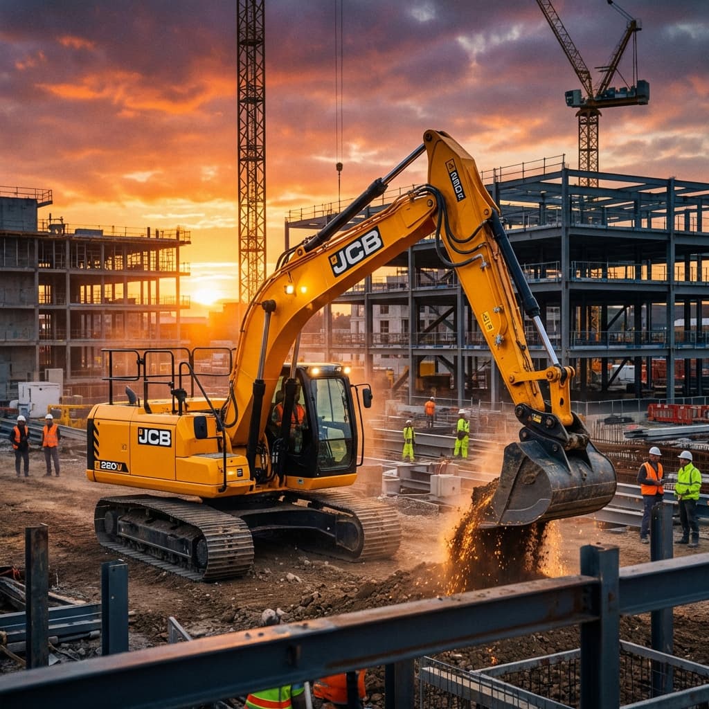 JCB Excavator Working